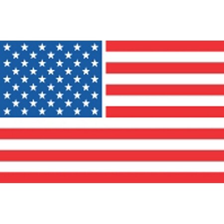 Decker Tape Products Label, DL1608, FLAG, 2" X 3" DL1608